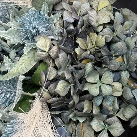 Dried hydrangea and faux Floral Arrangement - Picture 3 of 6